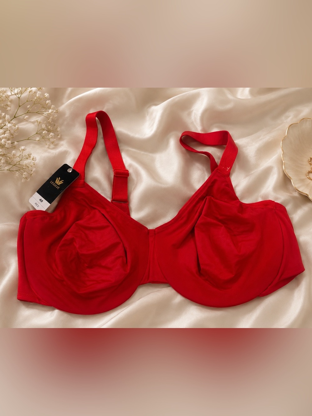 Wacoal Red Full-Coverage Underwire Bra
